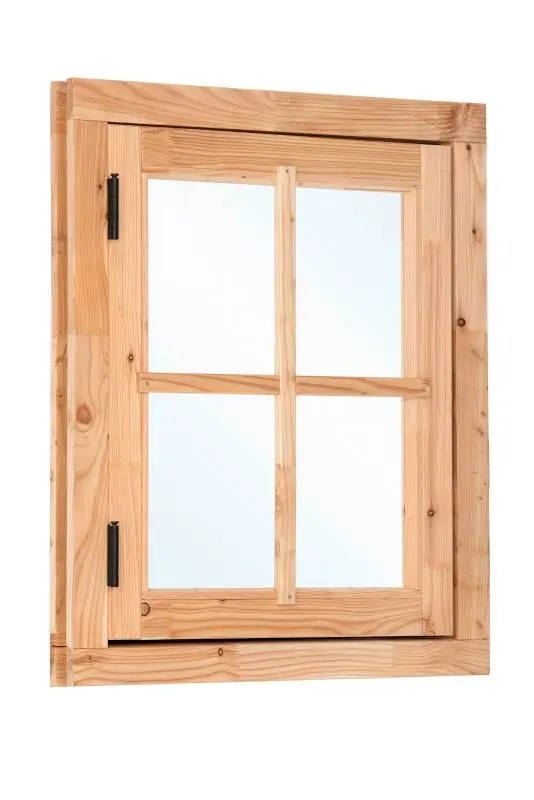 Douglas draairaam 90,0 x 105,0 cm onbehandeld, 4-ruits, linksdraaiend Uitverkoop
