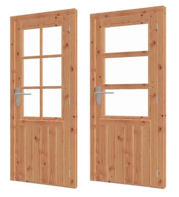 Favoriet Paneeldeur onbehandeld Douglas 83x193cm + kozijn 96,4×200,1cm incl hang en sluitwerk