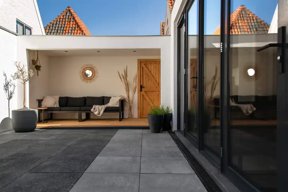 Express Levering Veranda met inpandige schuur vesting Elburg 410x360cm