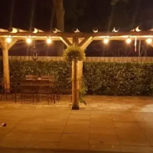 Shop Nu Douglas pergola rondhout Hierden 700x350cm