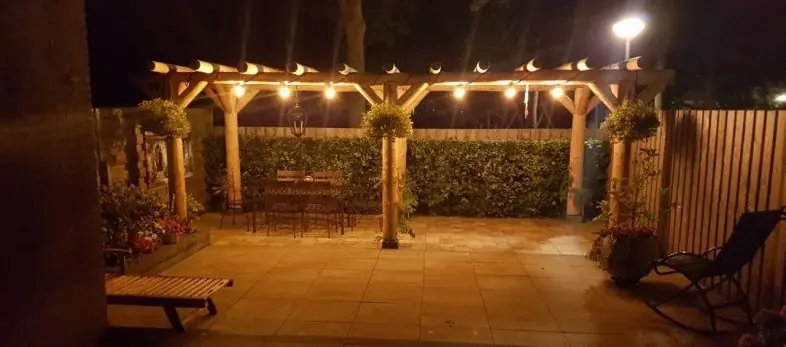 Shop Nu Douglas pergola rondhout Hierden 700x350cm