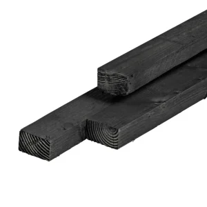 Geschaafd 4,5x7x240cm zwart gespoten Gratis Retour