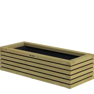 Bloembak Elan 120 Excellent, 120 x 50 x 30 cm, groen geïmpregneerd. Gereduceerde Prijs
