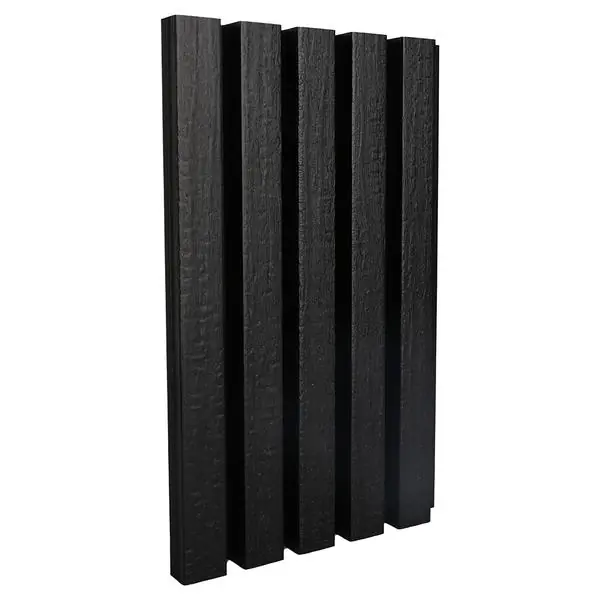 NewTechWood HKC co-extrusie wand bekleding castellation 25 profiel, 2,5 x 19,6 x 290 cm, Ebony zwart. Hete Deal