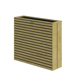 Speciale Aanbieding Terrasbloembak Elan Excellent, 93 x 30 x 103 cm, groen geïmpregneerd.