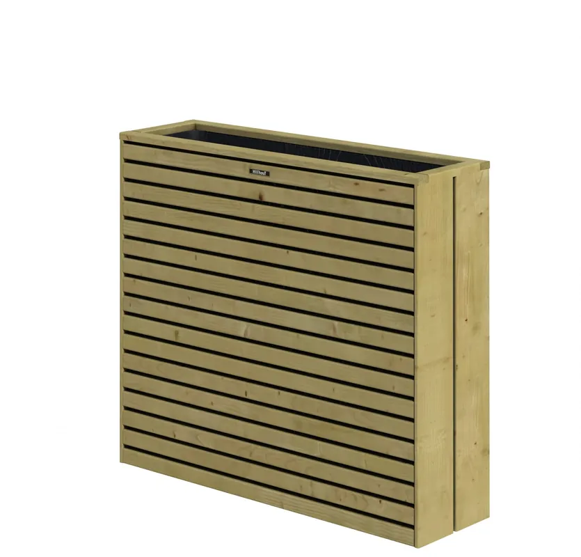 Speciale Aanbieding Terrasbloembak Elan Excellent, 93 x 30 x 103 cm, groen geïmpregneerd.