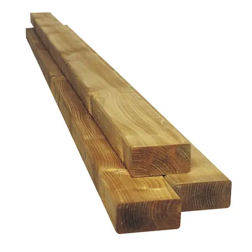 Weekendaanbieding Geschaafde gordingen geïmpregneerd Scandinavisch Vuren 4,5×14.5x510cm