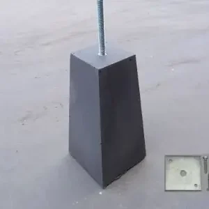 Alleen Vandaag Betonpoer antraciet grijs 22-12x40cm incl. stelplaat
