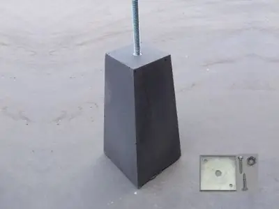 Alleen Vandaag Betonpoer antraciet grijs 22-12x40cm incl. stelplaat