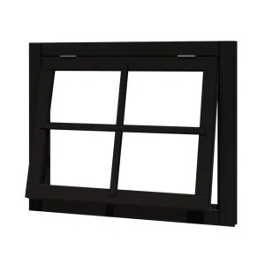 DOUGLAS Uitzetraam kozijnmaat 946×776 sponningmaat 812x642mm zwart gespoten Speciale Aanbieding
