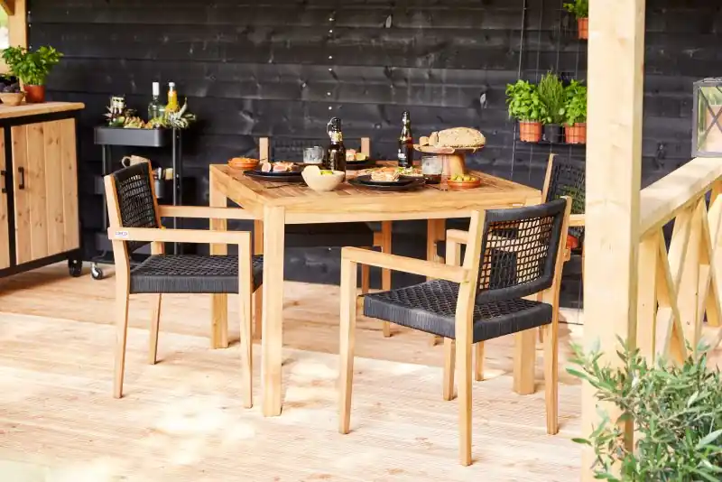 Stapelbare teak stoel Toledo (set van 2 stoelen) Bestel Nu