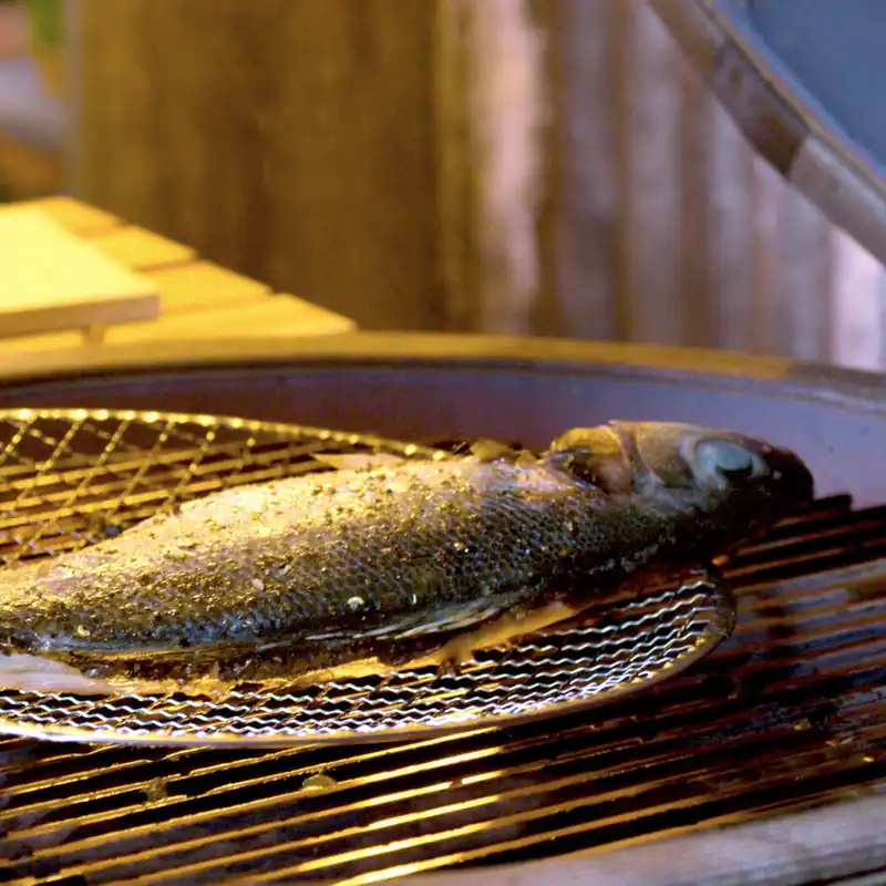 Betrouwbaar Yakiniku ronde shichirin wegwerprooster