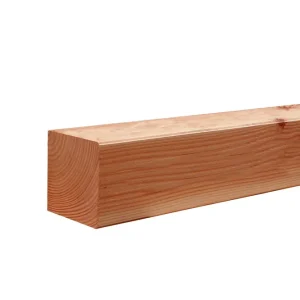 Douglas geschaafde paal 12 x 12 x 400 cm, onbehandeld. Veilige Betaling