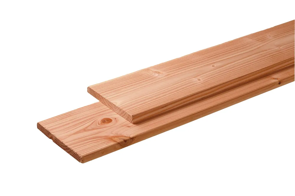 Douglas plank rondom geschaafd 2,5 x 19,5 x 300 cm, onbehandeld Dagaanbieding