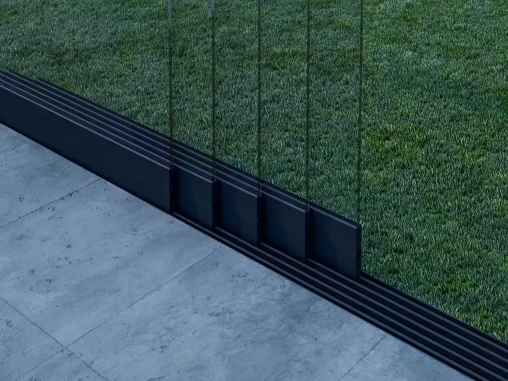 5-rail glazen schuifwand Exclusieve Aanbieding