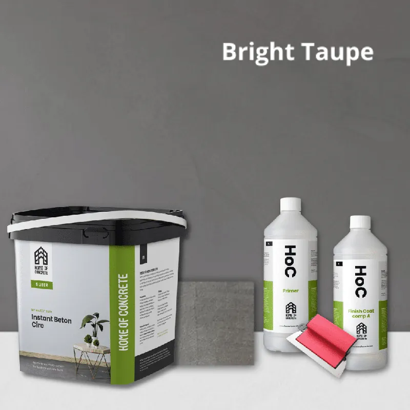 Bright Taupe Beton Ciré – 10m2 set Speciale Aanbieding