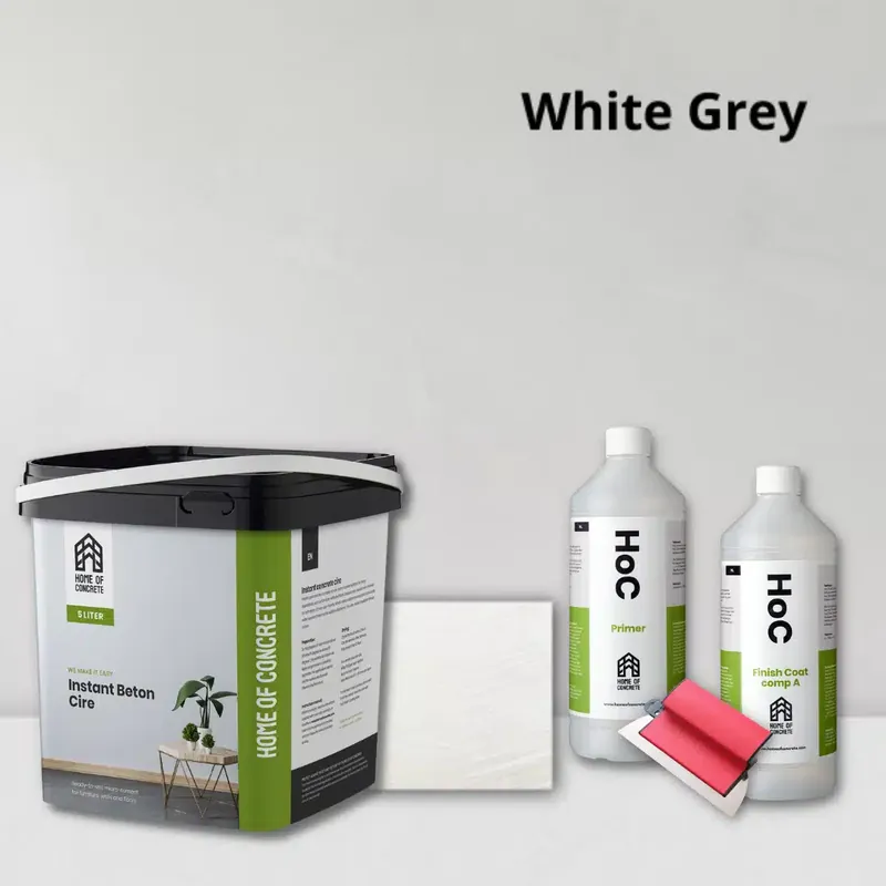 Express Levering White Grey Beton Ciré – 10m2 set