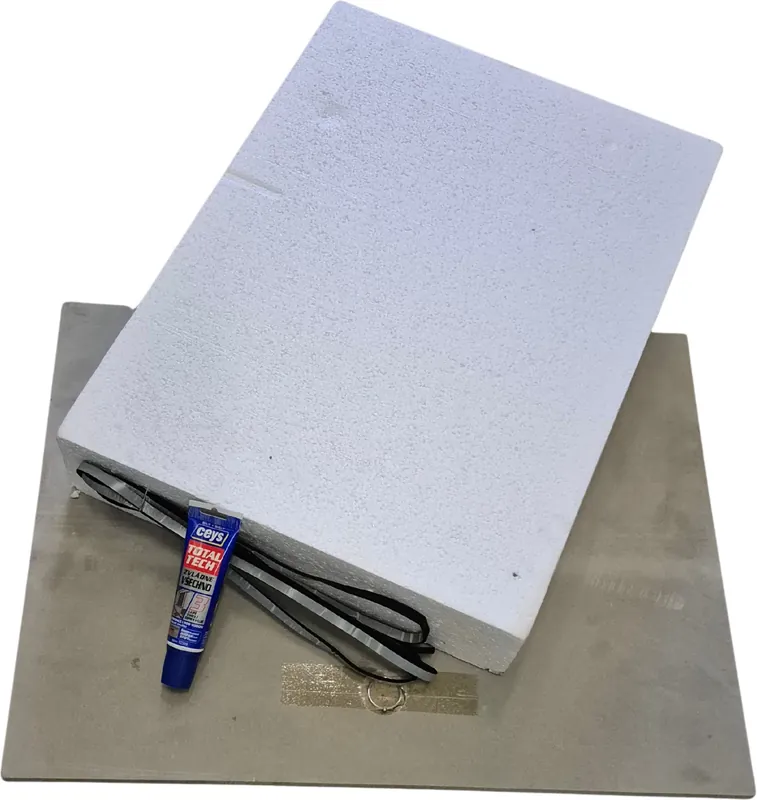 Vloerluik renovatie set 20mm met verzonken luikring 89,5x59,5x150mm Rd waarde 3,5 Voordeelprijs