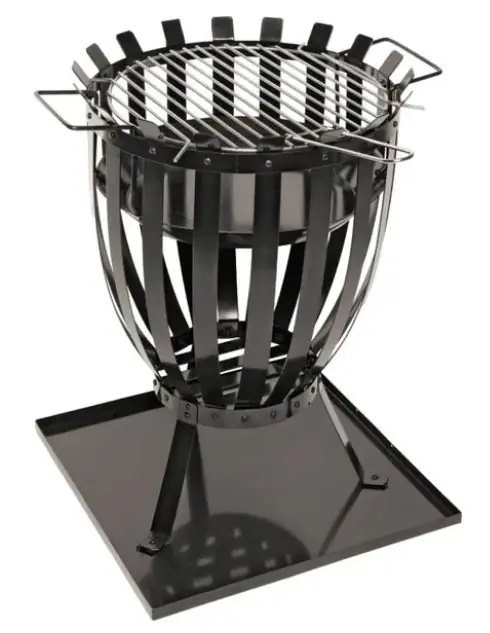 Weekendaanbieding Landmann vuurkorf met vloerplaat en grill - 35,5 cm