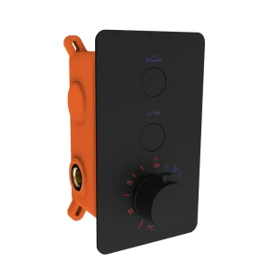 Betrouwbaar Best-design "clic-nero" inbouwthermostaat & inb.box 2-weg 1/2" mat-zwart