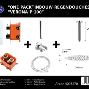 Best-design "one-pack" inbouw-regendoucheset "verona-p-200" Bestel Nu
