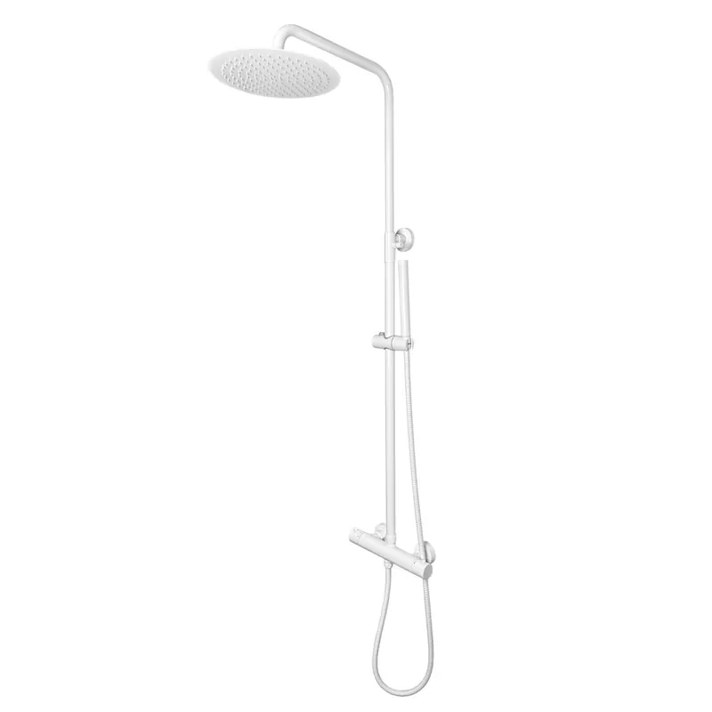 Betaalbaar Best-design "white-300" thermostatische regendouche-opbouwset mat-wit