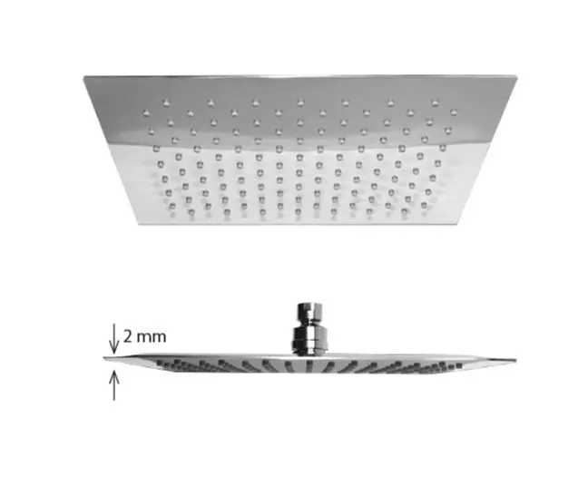 Best-design "square-thin" regendouche 300x300 mm dikte 2mm Laatste Versie