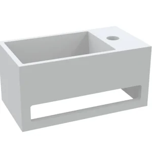 Best-design "mona-rechts" fontein incl.handdoekhouder "just-solid" 33x18x16cm Direct Beschikbaar