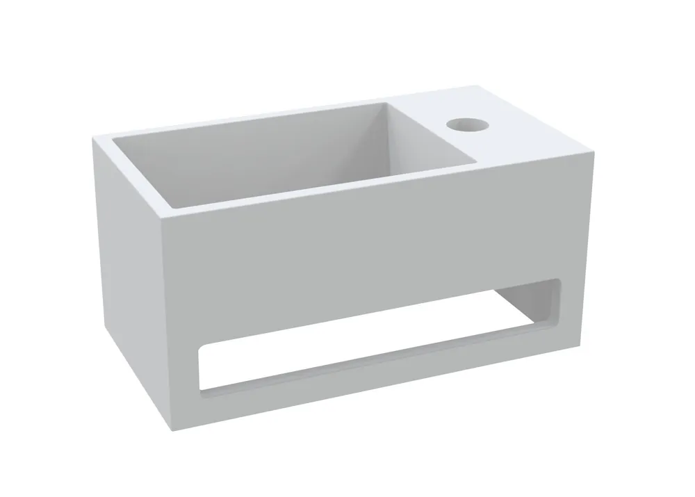 Best-design "mona-rechts" fontein incl.handdoekhouder "just-solid" 33x18x16cm Direct Beschikbaar