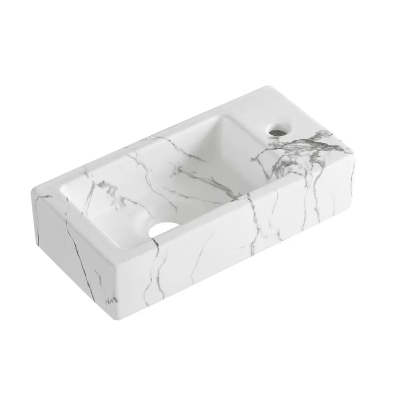 Koop Vandaag Best-design "allure-white" fontein rechts 36 x 18 x 9 cm