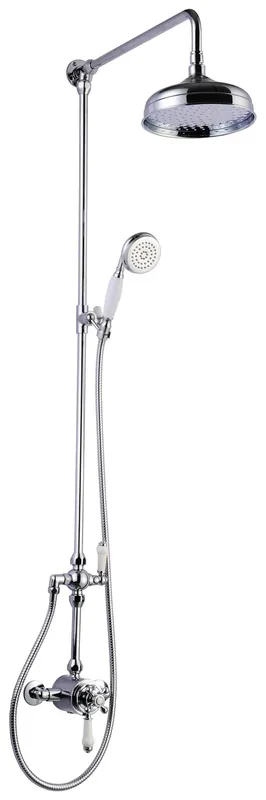 Best-design liberty "canterbury" nostalgische thermostatische regendouche-opbouwset Superprijs