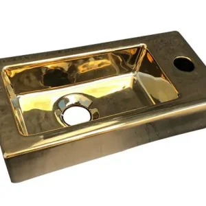 Uitverkoop Best-design "farnetta" fontein rechts 37x18x9cm glans-goud
