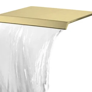 Best-design "dule-nancy" waterval muuruitloop tbv.douche en bad mat-goud Laatste Versie
