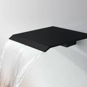 Veilige Betaling Best-design "dule-nero" waterval muuruitloop tbv.douche en bad mat-zwart