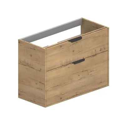 Badmeubel triana 80cm eiken met 2 laden Actieprijs