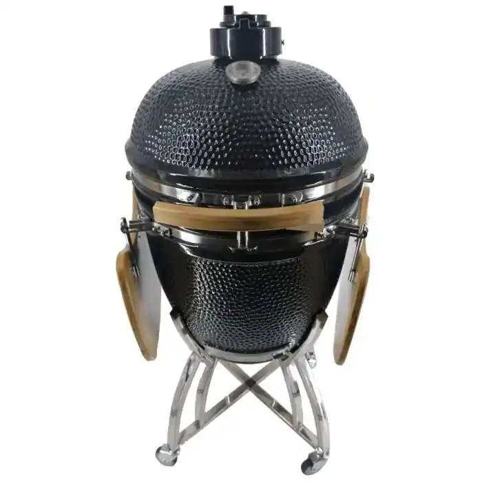 Bbq big kamado 22inch/56 cm zwart Nieuw