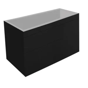 Best-design "beauty-100-mat-zwart greeploos" meubel onderkast Direct Verzonden