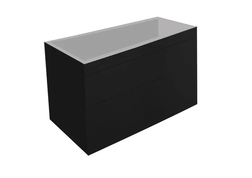 Best-design "beauty-100-mat-zwart greeploos" meubel onderkast Direct Verzonden