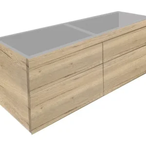 Uitverkoop Best-design "beauty-140-halifax greeploos" meubel onderkast 4-laden