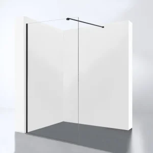 Favoriet Best-design 'dalis-1400-nero' inloopdouche nano 8mm glas mat-zwart