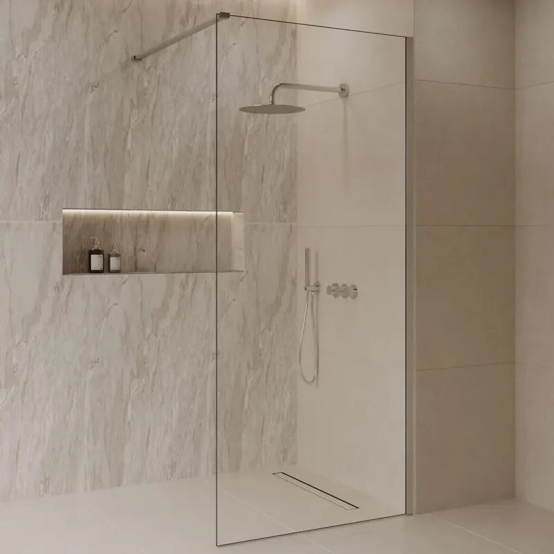 Best-design 'dalis-600-ore' inloopdouche nano 8mm glas rvs Alleen Vandaag
