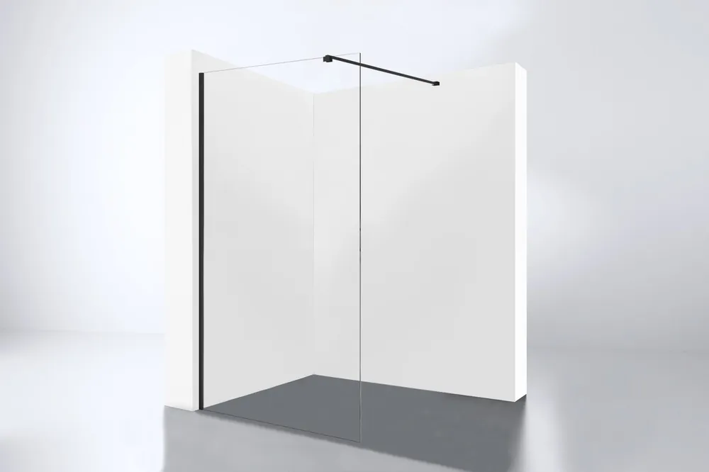 Premium Best-design 'dalis-700-nero' inloopdouche nano 8mm glas mat-zwart
