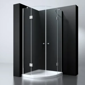 Best-design "erico" 1/4 rond cabine met 2 deuren 100x100x190cm nano glas 8mm Koop Vandaag