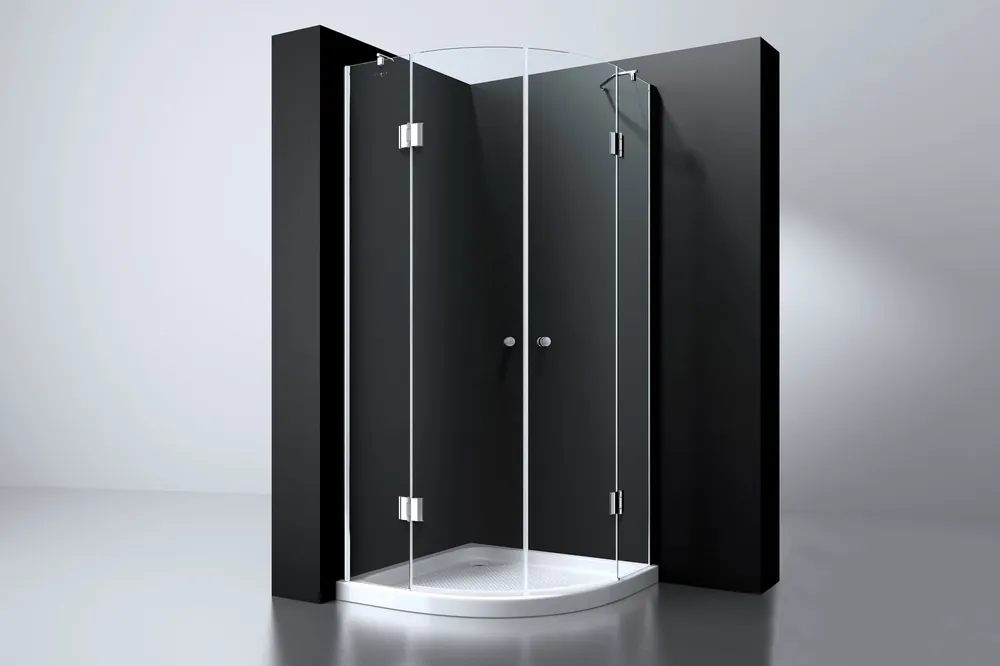 Best-design "erico" 1/4 rond cabine met 2 deuren 100x100x190cm nano glas 8mm Koop Vandaag