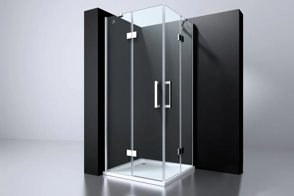 Best-design "erico" q4 vierkant hoekinstap 90x90x195cm nano glas 6mm Rechtstreeks Van De Fabrikant
