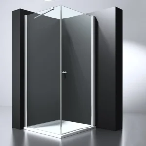Best-design "erico" vierkante cabine met 1 swing deur 100x100x200cm nano glas 6mm Betaalbaar