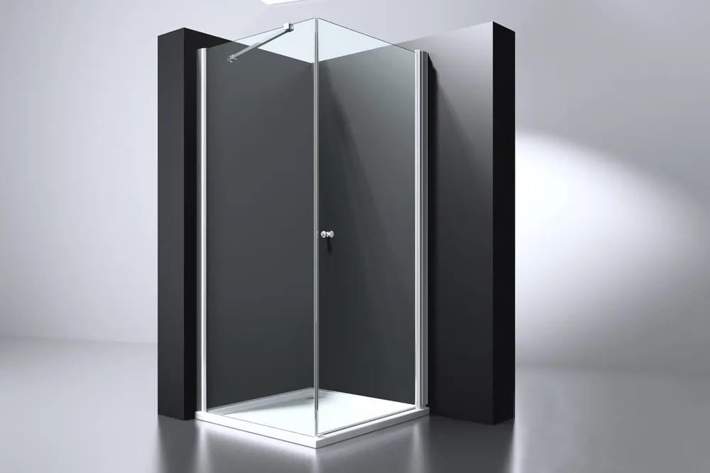 Best-design "erico" vierkante cabine met 1 swing deur 100x100x200cm nano glas 6mm Betaalbaar