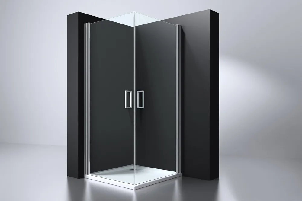 Speciale Aanbieding Best-design "erico" vierkante cabine met 2 deuren 90x90x190cm nano glas 6mm