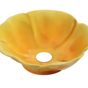Betaalbaar Best-design "flower-yellow" opbouw-waskom diam: 400 mm