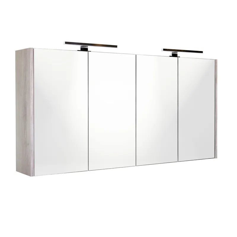Meest Verkocht Best-design "happy-grey" mdf spiegelkast + 2 x verlichting 120x60cm